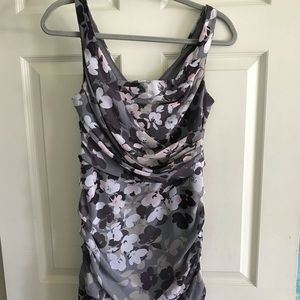 Express Runched Floral Dress